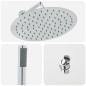 Preview: Verdecktes Duschsystem (Rund) Silber Edelstahl 201