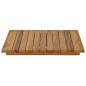 Preview: Tischplatte 40 x 40 x 3,5 cm Quadratisch Massives Teakholz