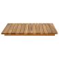 Preview: Tischplatte 50 x 50 x 3,5 cm Quadratisch Massives Teakholz