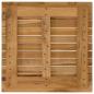 Preview: Tischplatte 50 x 50 x 3,5 cm Quadratisch Massives Teakholz