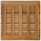 Preview: Tischplatte 60 x 60 x 3,5 cm Quadratisch Massives Teakholz