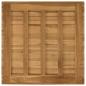 Preview: Tischplatte 70 x 70 x 3,5 cm Quadratisch Massives Teakholz