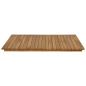 Preview: Tischplatte 80 x 80 x 3,5 cm Quadratisch Massives Teakholz