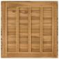 Preview: Tischplatte 80 x 80 x 3,5 cm Quadratisch Massives Teakholz