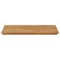 Preview: Tischplatte 80 x 40 x 3,5 cm Rechtwinklig Massives Teakholz