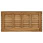 Preview: Tischplatte 80 x 40 x 3,5 cm Rechtwinklig Massives Teakholz