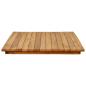 Preview: Tischplatte 100 x 50 x 3,5 cm Rechtwinklig Massives Teakholz