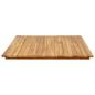 Preview: Tischplatte 120 x 70 x 3,5 cm Rechtwinklig Massives Teakholz