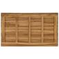 Preview: Tischplatte 120 x 70 x 3,5 cm Rechtwinklig Massives Teakholz