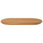 Preview: Tischplatte 100 x 50 x 3,5 cm Oval Massives Teakholz Natur