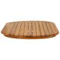 Preview: Tischplatte 100 x 50 x 3,5 cm Oval Massives Teakholz Natur