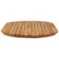 Preview: Tischplatte 110 x 55 x 3,5 cm Oval Massives Teakholz Natur