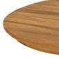 Preview: Tischplatte 110 x 55 x 3,5 cm Oval Massives Teakholz Natur