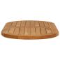 Preview: Tischplatte 80 x 40 x 2,5 cm Oval Massives Teakholz Natur