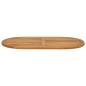 Preview: Tischplatte Oval Massives Teakholz Natur