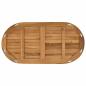 Preview: Tischplatte Oval Massives Teakholz Natur