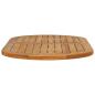Preview: Tischplatte Oval Massives Teakholz Natur
