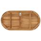 Preview: Tischplatte Oval Massives Teakholz Natur