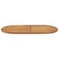 Preview: Tischplatte Oval Massives Teakholz Natur