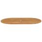 Preview: Tischplatte Oval Massives Teakholz Natur