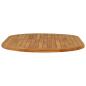 Preview: Tischplatte Oval Massives Teakholz Natur