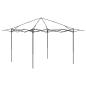 Preview: Gazebo mit 4 Seitenwänden 3,3 x 3,3 m Creme und Anthrazit