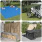 Preview: ARDEBO.de - Plane mit Ösen Hellgrau 6 x 10 m 180 gsm PE
