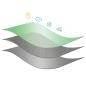 Preview: Plane mit Ösen Hellgrau 6 x 12 m 260 gsm PE