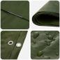 Preview: Plane mit Ösen Grün 6 x 6 m 180 g / m² PE