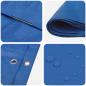 Preview: Plane mit Ösen Blau 4 x 8 m 260 gsm PE