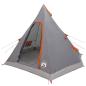Preview: 3 Personen Grau und Orange 185T Polyester mit PU-Beschichtung
