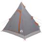 Preview: 3 Personen Grau und Orange 185T Polyester mit PU-Beschichtung