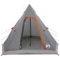 Preview: 3 Personen Grau und Orange 185T Polyester mit PU-Beschichtung