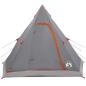 Preview: 3 Personen Grau und Orange 185T Polyester mit PU-Beschichtung