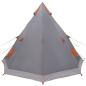Preview: 3 Personen Grau und Orange 185T Polyester mit PU-Beschichtung