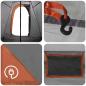 Preview: 3 Personen Grau und Orange 185T Polyester mit PU-Beschichtung