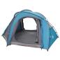 Preview: Trekkingzelt mit Regenplane wasserabweisend 3 Personen Blau