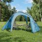Preview: Trekkingzelt mit Regenplane wasserabweisend 3 Personen Blau