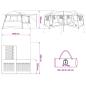 Preview: Familienzelt mit Regenfly wasserdicht 14 Personen