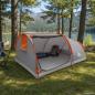 Preview: ARDEBO.de - Wasserabweisendes Wandern-Zelt 2 Personen Grau und Orange