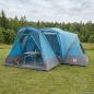 Preview: ARDEBO.de - Cabin Zelt mit Regenhaube, wasserabweisend 10 Personen Blau