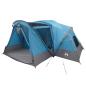 Preview: Cabin Zelt mit Regenhaube, wasserabweisend 10 Personen Blau