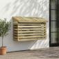 Preview: ARDEBO.de - Klimaanlagen-Abdeckung 90x40x60 cm Imprägniertes Kiefernholz