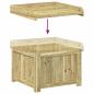 Preview: Garten-Kissenbox aus Imprägniertes Kiefernholz 58,5 x 60 x 47 cm