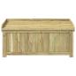 Preview: Outdoor Kissenbox Imprägniertes Kiefernholz 104 x 60 x 47 cm