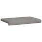 Preview: Bankkissen Samt Hellgrau Tiefe 35 cm