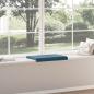 Preview: Bankkissen Samt Blau Tiefe 35 cm