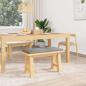 Preview: Bankkissen Samt Hellgrau Tiefe 35 cm