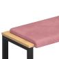 Preview: Bankkissen Samt (V) Rosa Tiefe 35 cm