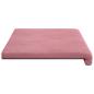 Preview: Bankkissen Samt (V) Rosa Tiefe 35 cm